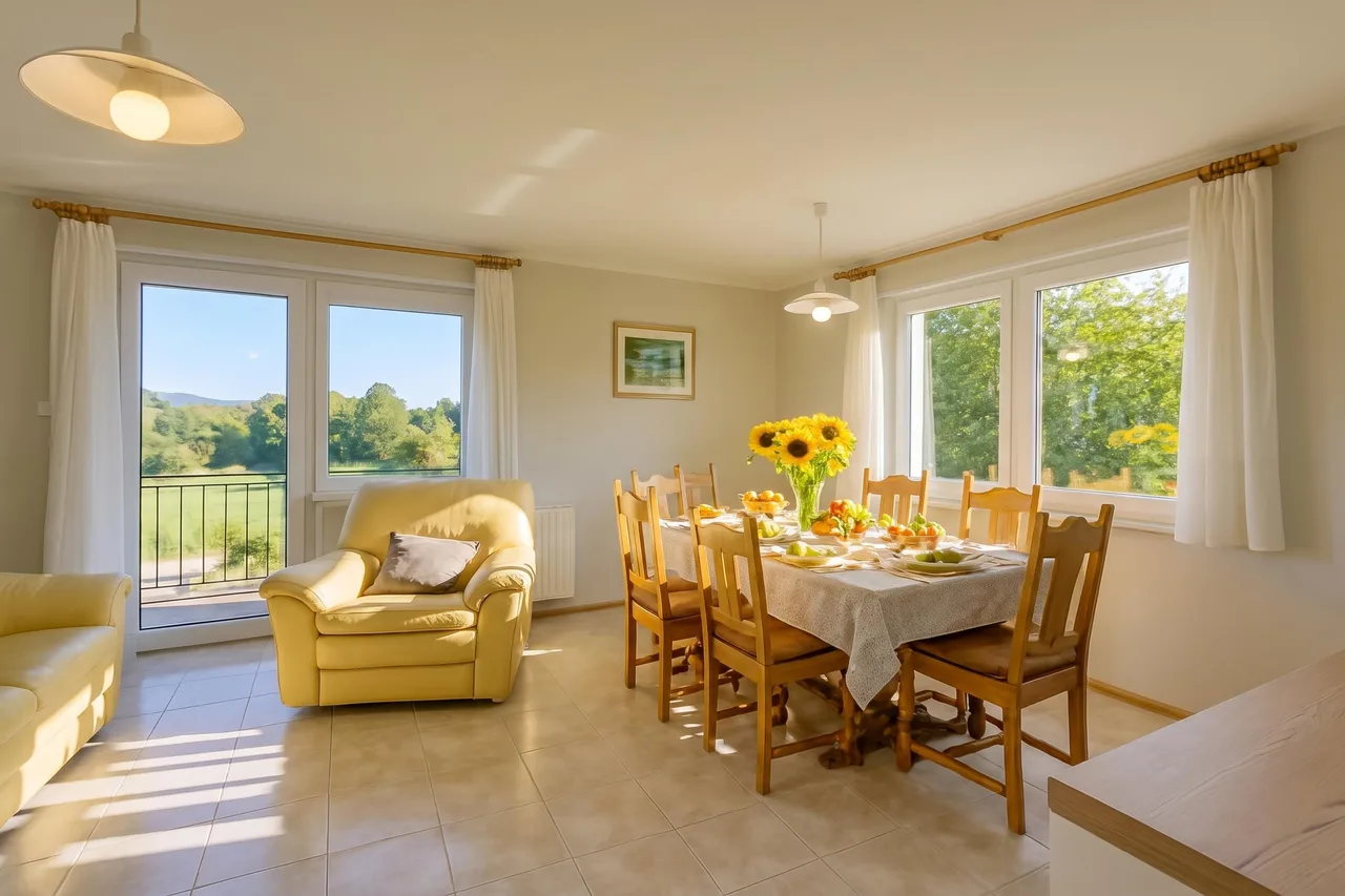 Brin Karst Family Apartment with Balcony