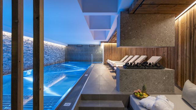 Private pool in a St Anton Chalet